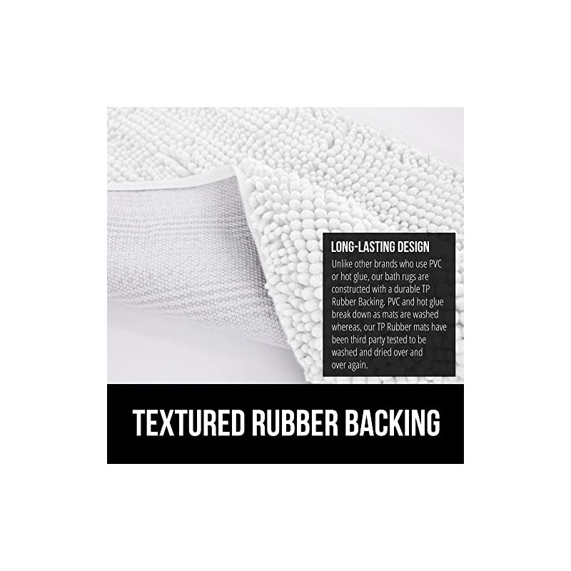 GORILLA GRIP GORILLA GRIP Bath Rug Mat 42x24, Thick Soft