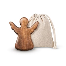 Guardian Angel Made of Nussbaum Wood,Schutzengel Taufe Geschenk,Handgefertigt Aus Holz Glücksbringer,As a Gift for Birth, Christening, Communion,Confirmation and Anniversary.