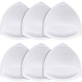 TopBine Bra Pads Inserts Women's Sports Cups Removable Bra Replacement Insert for Bikini Swimsuit (A/B white, A/B)