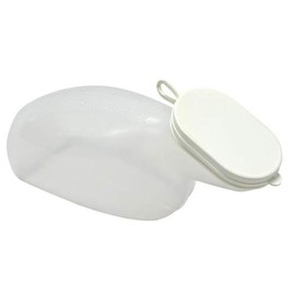 Plastic Female Urinal with Lid