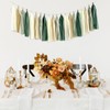 Sage Green Happy Birthday Party Decorations, Retro Green Nude Ivory
