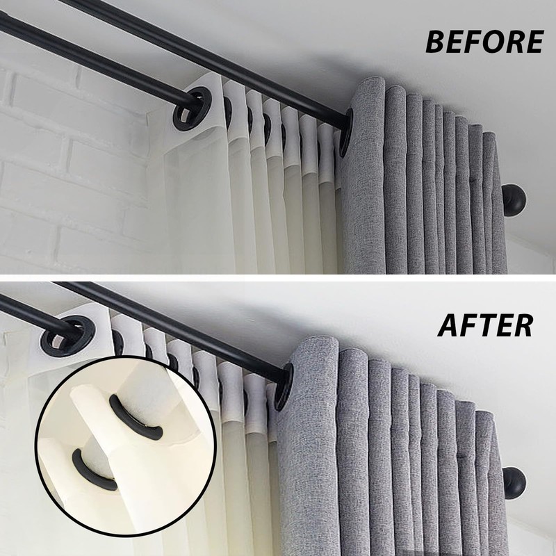 Eyelet Curtain Spacers, 20 Pcs 4.8cm Length Interiors Curtain Spacers,
