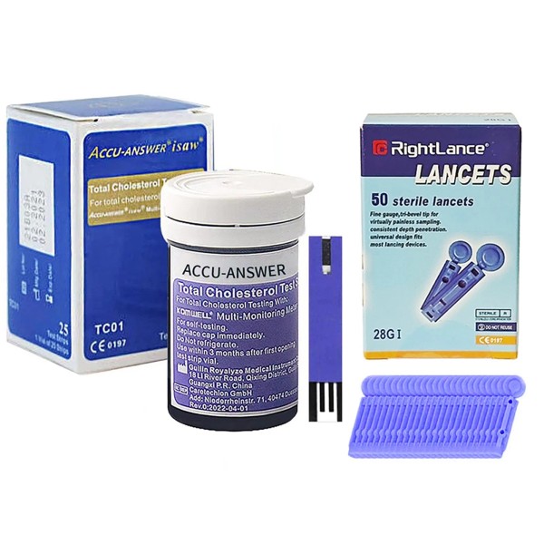 Unbranded For LBM-01 Accu Answer iSaw Blood Cholesterol Test Strips
