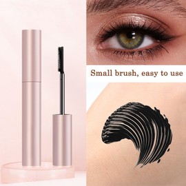1PC Mascara – Waterproof Smudge-Proof Lengthening Tubing Mascara with 4D Silk Fiber, Volumizing Curling Formula for Natural Looking Lashes (Black)
