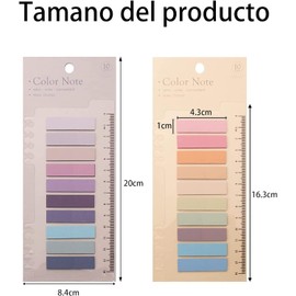 CLARITYKG Pestañas Etiquetas Adhesivas de índice 1400,Cuadernos Separador de Pestañas Reposicionables,Marcadores de Colores Página Morandi, para Lectura de Libross, Clasificación de Archivos, Notas