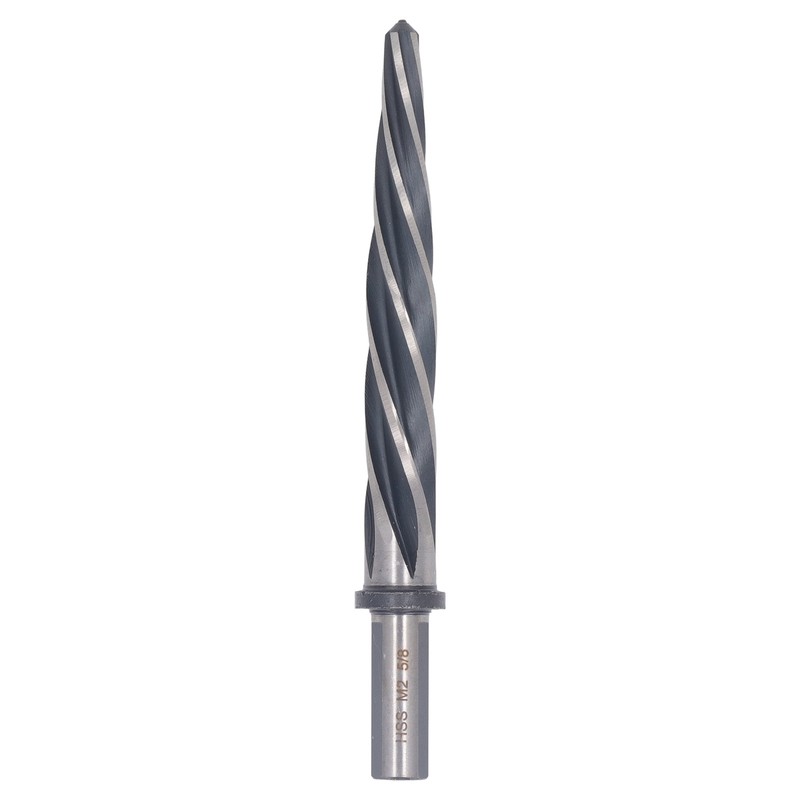 Construction Reamer 5 Flute 5/8in 12.7mm Diameter Round Shank Spiral