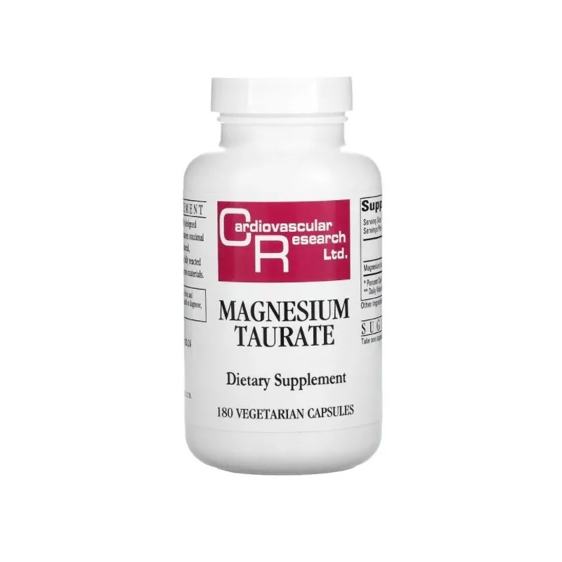 Cardiovascular Research, Magnesium Taurate, 180 Vegetarian Capsules