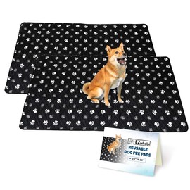 EZwhelp Reusable Dog Pee Pads, Washable Waterproof Mats for Dog Potty Training or Whelping Pads, 39x39 Inch, 2 Pack