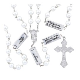 Imitation Pearls Mysteries of the Rosary Joyful Sorrowful Glorious Luminous