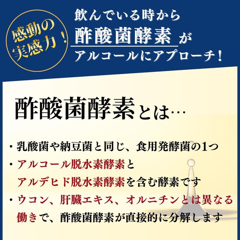宴ざんまい 1袋42粒入 約14日分 酢酸菌 酵素 亜鉛 サプリ サプリメント 肝臓 ウコン