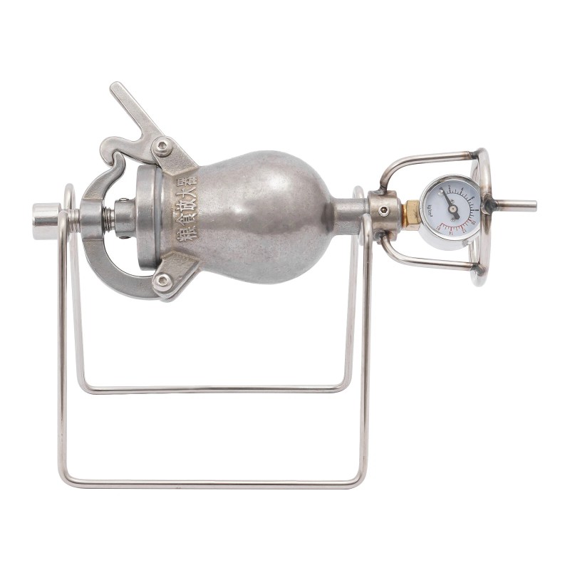 n/a Silver Mini Hand Popcorn Maker Stainless Steel Popcorn Machine