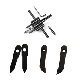 NIYATA Circular Cutter Wood, Adjustable Circle Hole Cutter Saw Kit, 30-300 mm Circle Hole Saw for Wood, Plastic and Plasterboard, High-Quality Circular Cutter Metal