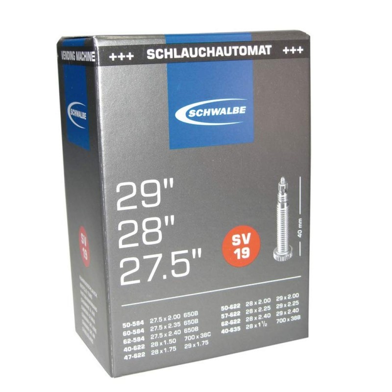 Schwalbe Unisex - Adult Sv 19 Tube, Silver, 27.5/28/29x1.50-2.40 Inches