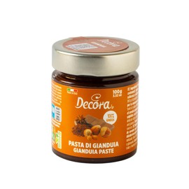 Decora 2100052 Confezione da 100 g di Pasta Gianduia Prodotto versatile, Realizzato con ingredienti di alta qualità e materie prime pregiate, Ideale anche in cottura, Made in Italy