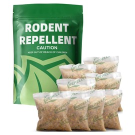 LAQDECDV Rodent Repellent, Mouse Repellent Pouches, Mice Repellent Indoor, Rat Repellant for House, Mice Deterrent, Keep Mice Away, Extra-Strength Peppermint Effective for 80 ft² and 90 days-8P