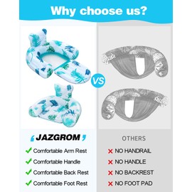 Pool Float Lounge Adults Heavy Duty 2 in 1 Convertible Chair Floatable with Cup Holder Inflatable Pool Floating Raft Lake Water River Beach