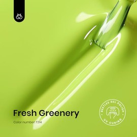 Beetles Light Green Gel Nail Polish, 1 Pcs 15ml Pastel Chartreuse Green Color Gel Polish Soak Off U V LED Nail Art Design Manicure Salon DIY