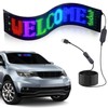 Rupse 14.6"x3.6" Flexible LED Sign for Car, Programmable Scrolling Bright