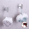 GERZWY Adhesive Hooks Heavy Duty Wall Hooks Waterproof Stainless Steel
