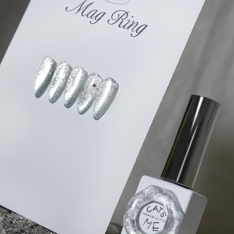 Cats Me Mag Ring Silver Magnet Gel / 캣츠미 마그링