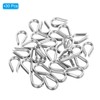 PATIKIL M2 Stainless Steel Thimble 30pcs Wire Rope Thimble 1.5mm