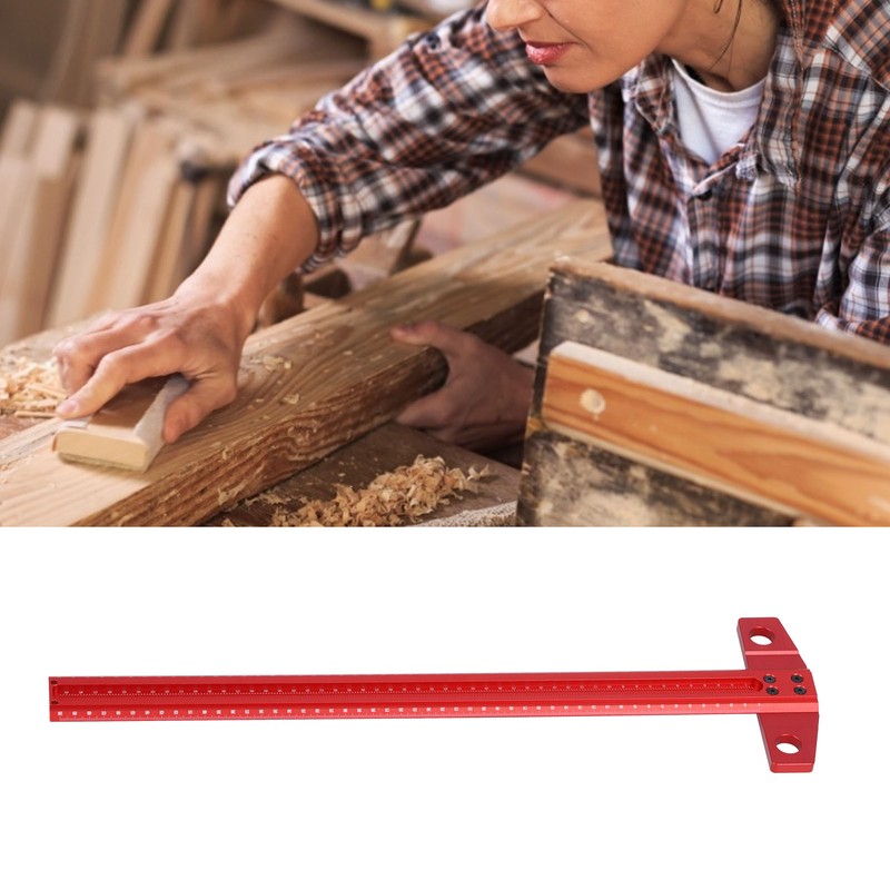 T Type Square Ruler Right Angle Scribe Aluminum Marking Gauge