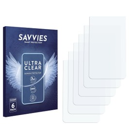Savvies Pack of 6 Screen Protectors for DeLonghi Dinamica ECAM350.15.B Ultra Transparent