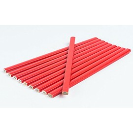 20 Carpenter's Pencils 250 mm Red Oval