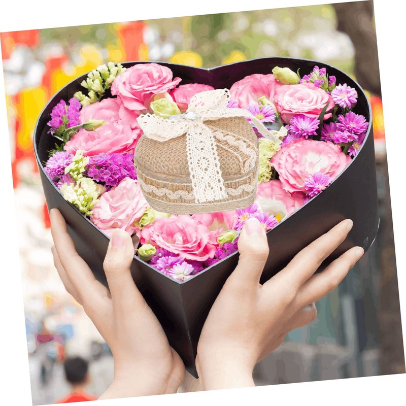Baluue Heart Shaped Ring Storage Box Durable Jewelry Packing Case