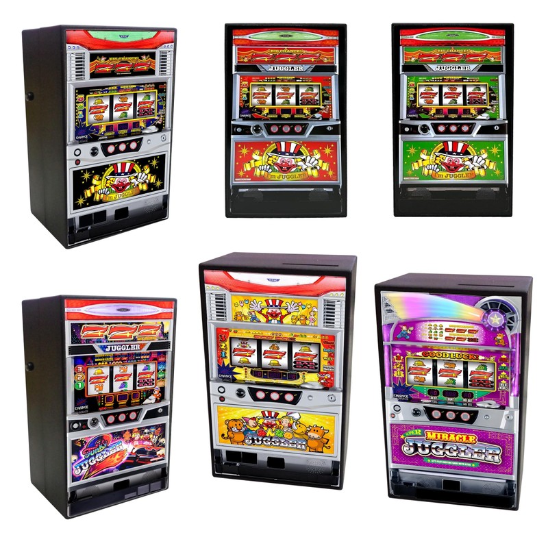 Juggler Glow and Sounds Coin Bank Red Panel Money Box