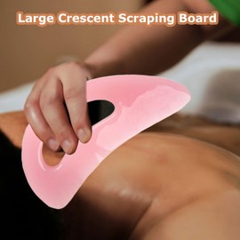 Body Scraper | Resin Scraping Board Large Crescent,Manual Back Massager, Physical Muscle Massaging Tool Multi-Functional For Beauty Salon
