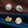 Earring Backs 18K White Gold Plated Sterling Silver Hypoallergenic Earring