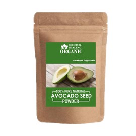 Blessfull Healing Organic 100% Pure Natural Avocado Seed Powder | 200 Gram / 7.05 oz
