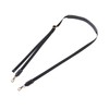 HANATORA TSS-Black Italian Leather Shoulder Strap
