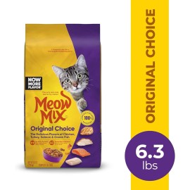 Meow Mix Original Choice Dry Cat Food, 6.3 Pound Bag