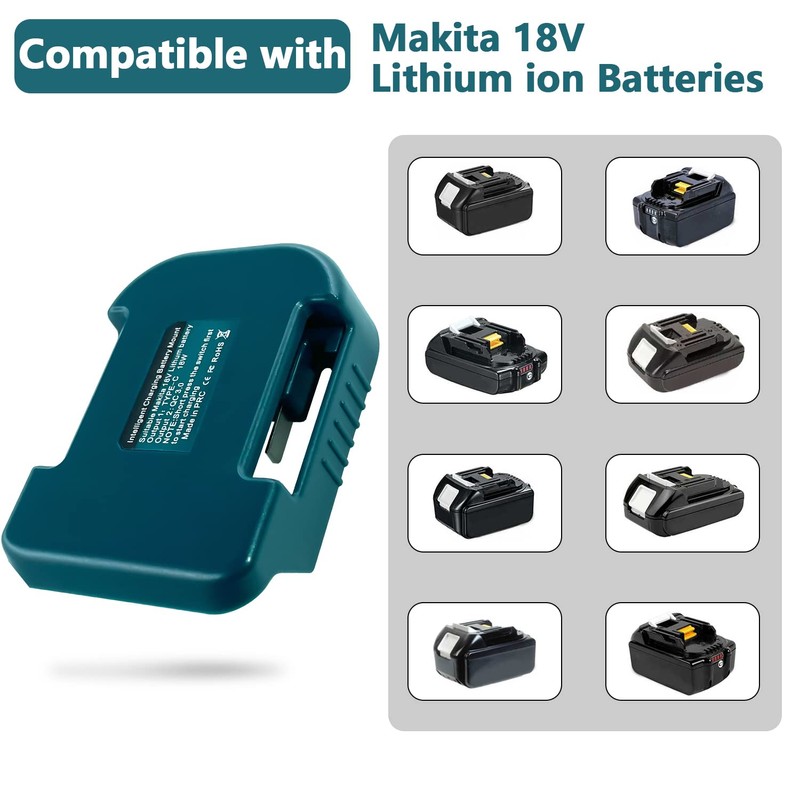 Fybemax 2 Pack USB Charger Adapter for Makita 18V Battery