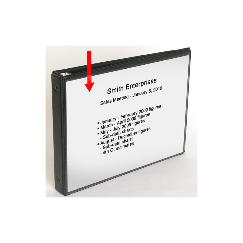 StoreSMART - Flip Chart Easel Presentation Binder - Portrait/Vertical -