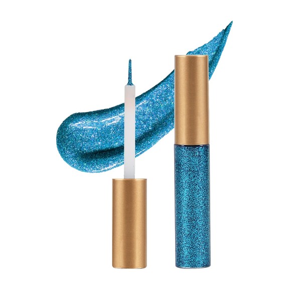 Apooliy Liquid Glitter Eyeliner, Metallic Shimmering Long Lasting Eyeshadow with