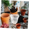 Kisangel Plastic Orchid Pots Set of 10 12cm Outer Diameter