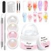 Chrome Nail Powder and Solid Builder Gel Kit BISHENGYF: 30g