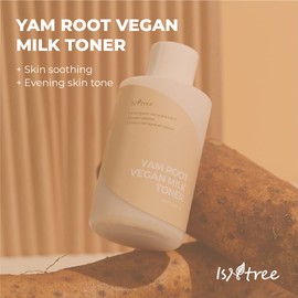 ISNTREE Yam Root Vegan Milk Toner 200ml 6.76 fl.oz | Deeply moisturizing Toner | Protects Skin Barrier