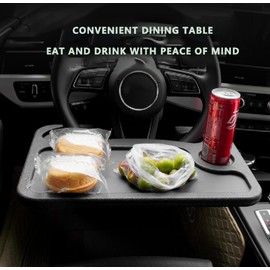 AFSONGOO Car Steering Wheel Desk for Laptop,Multipurpose Travel Car Accessories, Car Seat Stand Trays for Eating, Multipurpose Travel Car Accessories (Black)