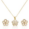 TXG Collares de Mujer, Juego Collar Aretes de Mujer Plata
