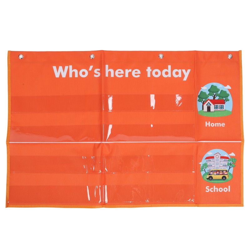 Attendance Pocket Chart with Large Cards Daily Schedule Classroom Management