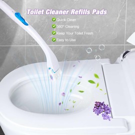 ALWZ-RDY Toilet Cleaner Refill Pads 72ct Disposable Scrubber Refill Fresh Bowl Pads for Bathroom, Lavender Scent