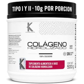Colageno Hidrolizado en Polvo Tipo II y I 100 Puro 420g Rinde 42 Porciones