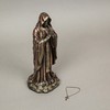 Veronese Design 7.5" Santa Muerte Rosario Prayer Resin Sculpture Antique