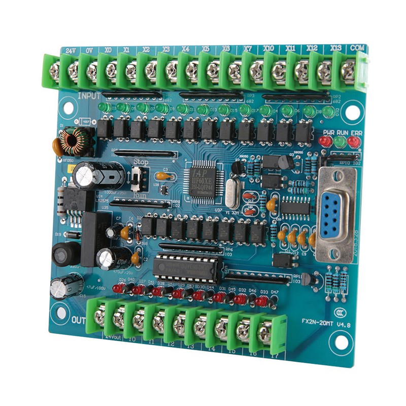 Industrial Programmable Control Board FX2N-20MT 12 Input 8 Output 24V