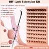 Individual Lash Extension Kit, 110pcs 8-16mm D Curl False Eyelash