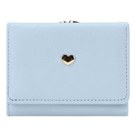 Formemory Women's Mini Wallet, Trifold Short Wallet, Compact, Cute, Heart, Ultra Lightweight, Multiple Storage, Multi-functional, Anti-Skimming, Lightweight, Cute, Travel Wallet, Mini Wallet, Smaller,